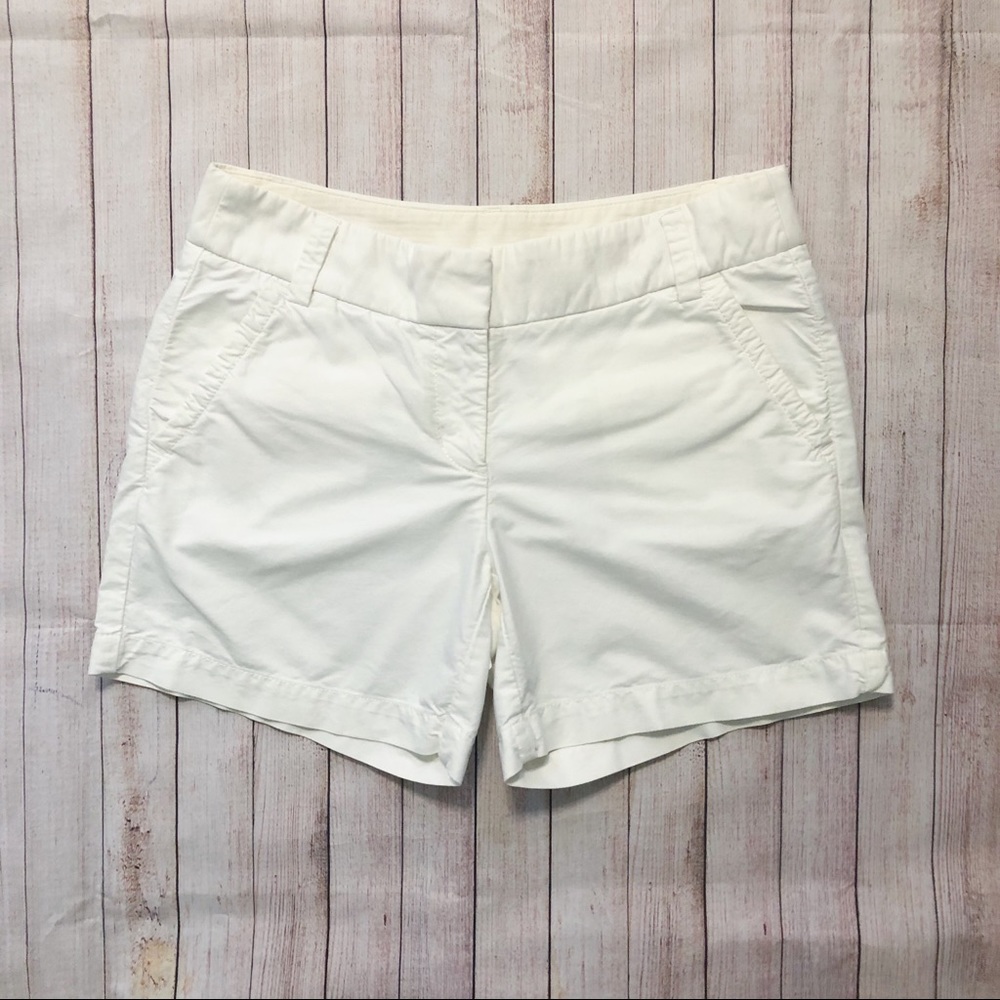 J.Crew  Dressy White Shorts Size 2